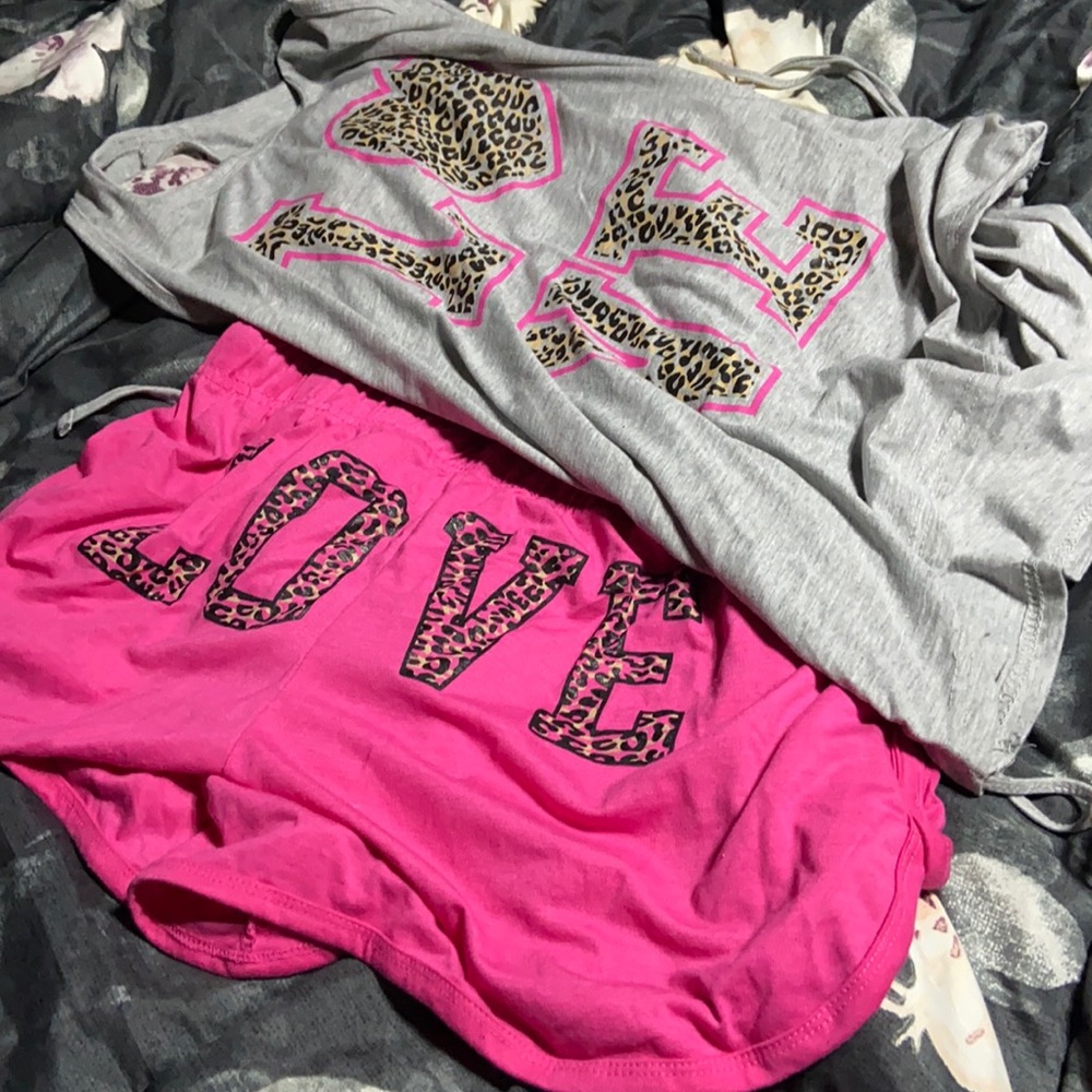 3/25 Two piece pajamas tank and shorts